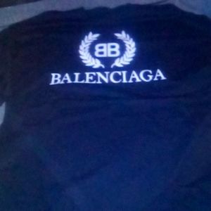 Black Balenciaga tee